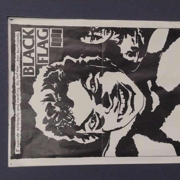 BLACK FLAG POSTER insert from the original album in great condition from 1983 - Picture 3 of 8